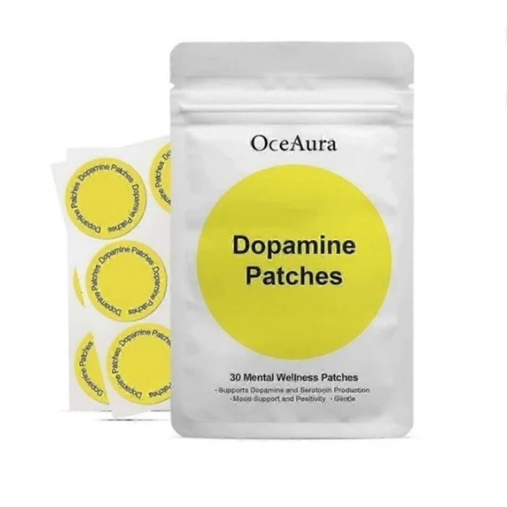OceAura Dopamine Patches 30ct Yellow Mental Wellness Mood Focus Support NEW